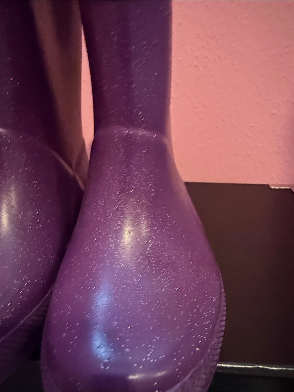 Hunter Kids Purple Glitter Rain Boots Toddler 6